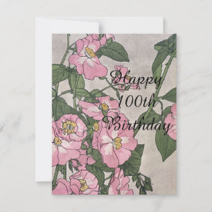 Carte Joyeux 100e anniversaire