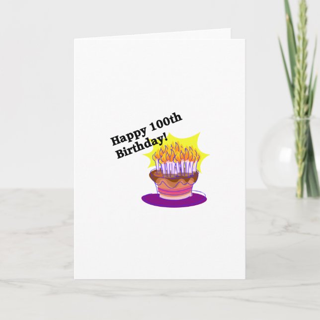 Carte Joyeux 100th anniversaire (Devant)