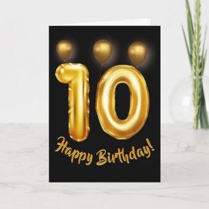 Carte Joyeux 10e anniversaire