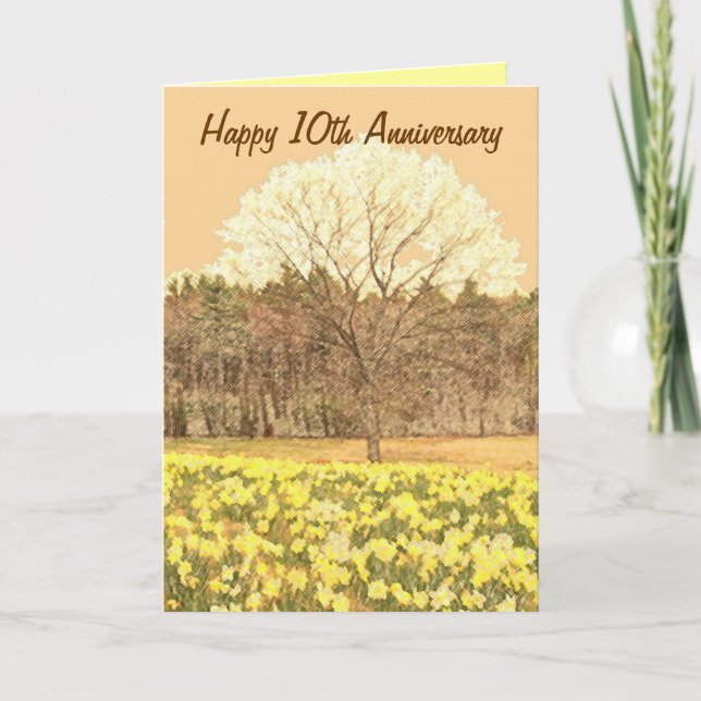 Carte Joyeux 10e Anniversaire (Devant)