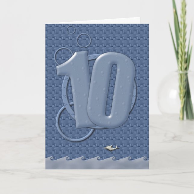 Carte Joyeux 10ème anniversaire ! (Devant)