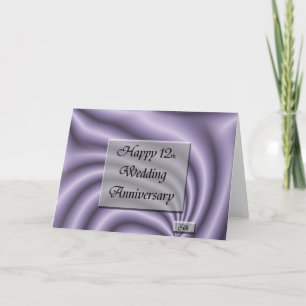 Carte Joyeux 12ème. Anniversaire mariage