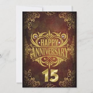 Carte Joyeux 15e Anniversaire