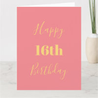 Joyeux 16e anniversaire Gold Yellow Rose âge perso