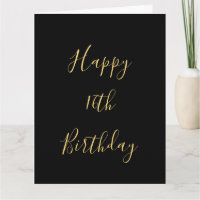 Joyeux 16e anniversaire Golden Yellow Custom Age N