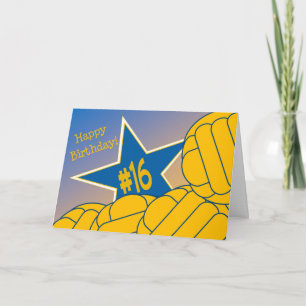 Carte Joyeux 16ème anniversaire à mon étoile préférée de