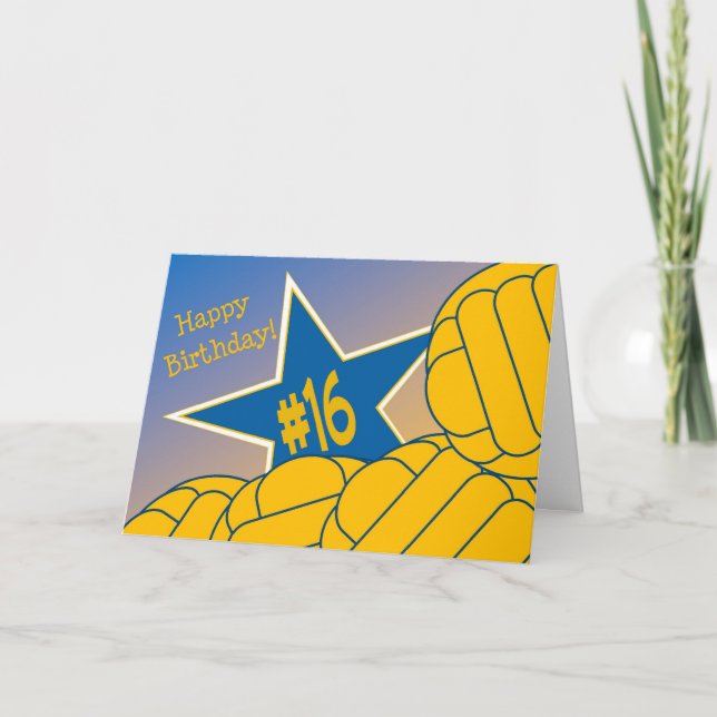 Carte Joyeux 16ème anniversaire à mon étoile préférée de (Devant)