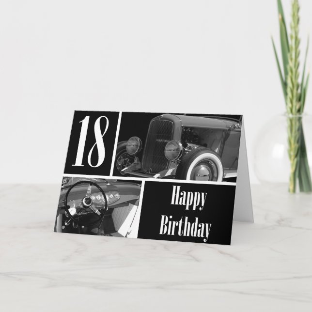 Carte Joyeux 18ème anniversaire (Devant)