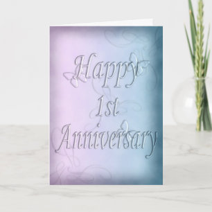 Carte Joyeux 1er anniversaire (carte anniversaire)