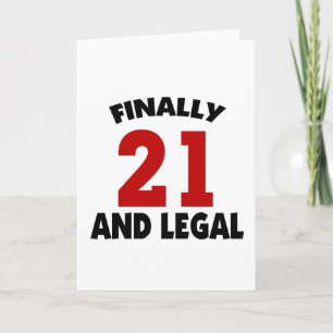 Carte Joyeux 21 Anniversaire