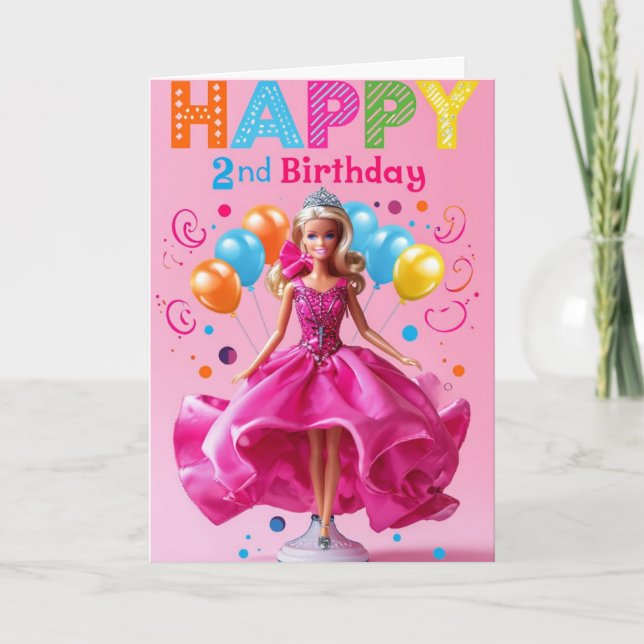 Carte Joyeux 2e anniversaire (Devant)