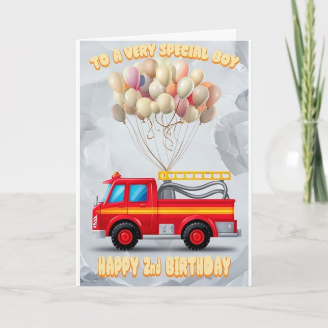 Carte Joyeux 2e anniversaire (Devant)