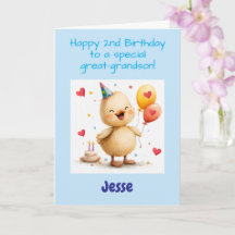 Joyeux 2ème Anniversaire Arrière-Petit-Fils, Canet