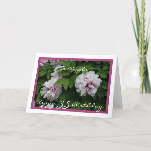 Carte Joyeux 35e anniversaire personnalisable avec Peoni