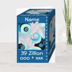 Carte Joyeux 39ème anniversaire - 39 Zillion de Hugs & K