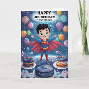Carte Joyeux 3e anniversaire