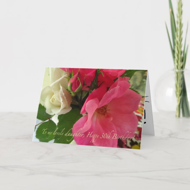 Carte Joyeux 3e anniversaire à la fille (Devant)