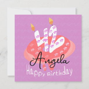 Carte Joyeux 42e Anniversaire Gâteau Donut