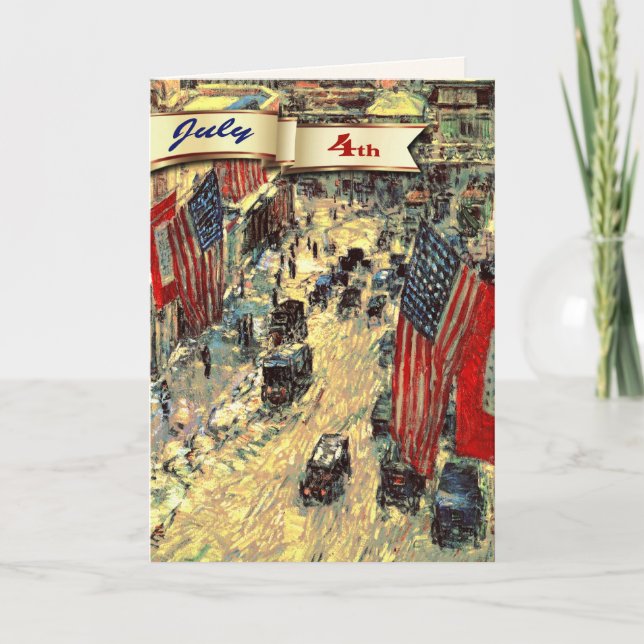 Carte Joyeux 4 juillet. Art personnalisé (Devant)