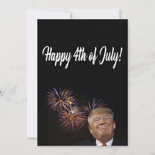 Carte Joyeux 4 juillet de Donald Trump (Devant)