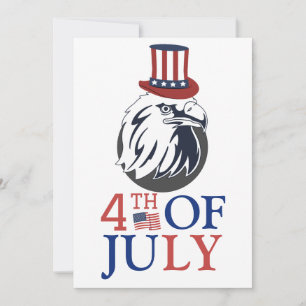 Carte Joyeux 4 juillet fête de l'indépendance