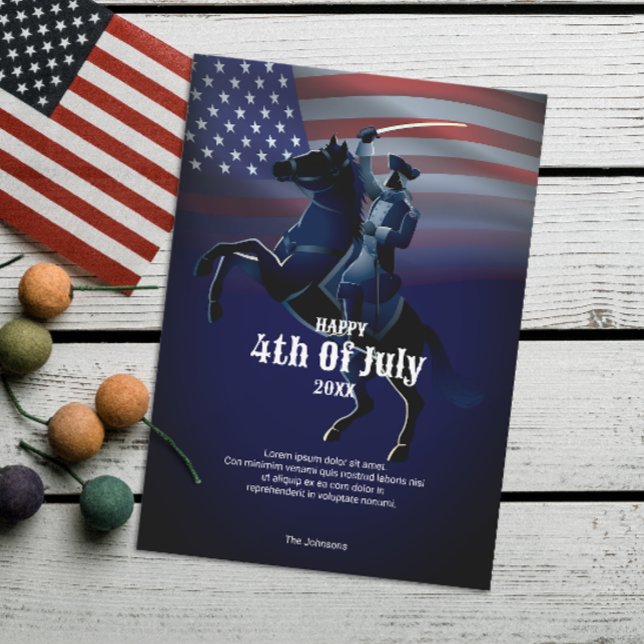 Carte Joyeux 4 juillet Message de vœux (Créateur téléchargé)