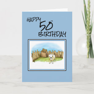 Carte Joyeux 50e anniversaire