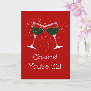 Carte Joyeux 52e anniversaire