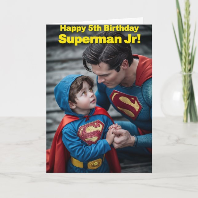 Carte Joyeux 5e anniversaire (Devant)