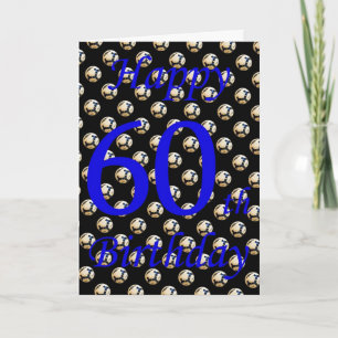 Carte Joyeux 60e anniversaire de football sport de footb