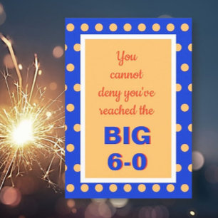 Carte Joyeux 60ème anniversaire