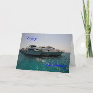 Carte Joyeux 66e anniversaire bateaux de plongée