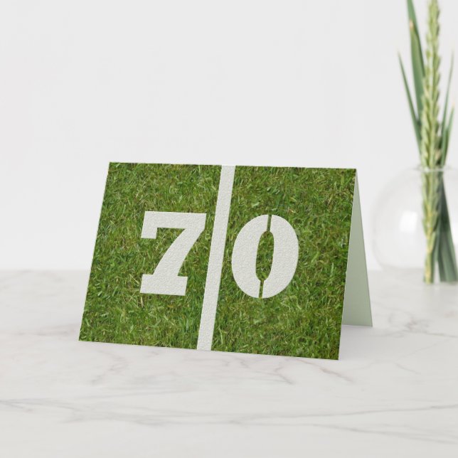 Carte Joyeux 70e anniversaire ! (Devant)