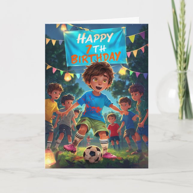 Carte Joyeux 7e anniversaire (Devant)