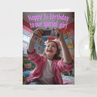 Carte Joyeux 7e anniversaire
