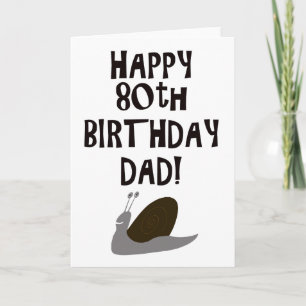Carte Joyeux 80e anniversaire papa