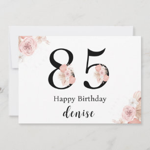Carte Joyeux 85e anniversaire personnalisé