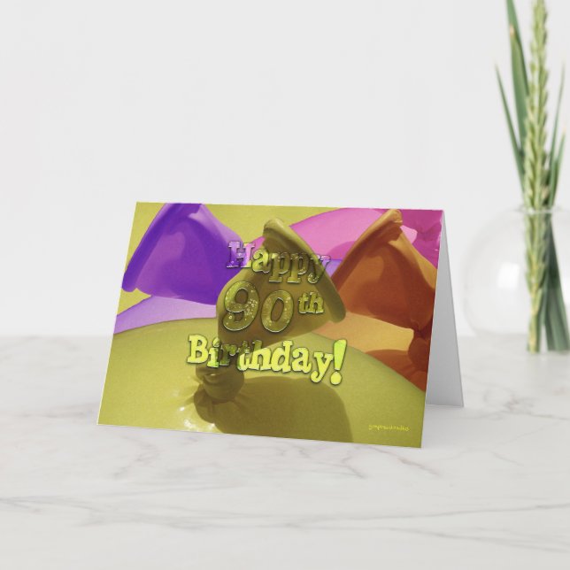 Carte Joyeux 90ème anniversaire ! (Devant)
