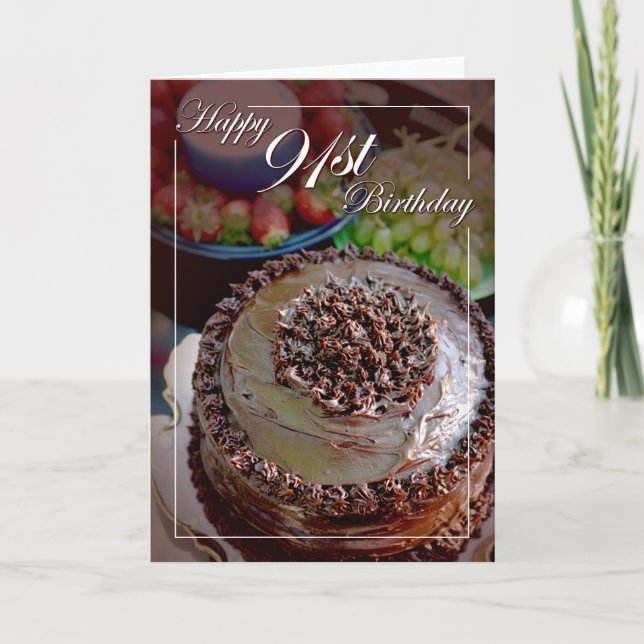 Carte Joyeux 91e anniversaire (Devant)