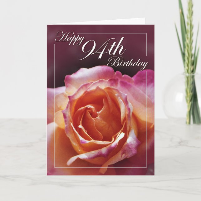 Carte Joyeux 94ème anniversaire (Devant)