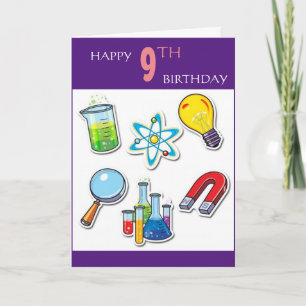 Carte Joyeux 9e anniversaire