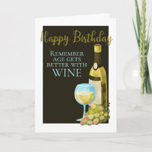 Carte Joyeux Âge D'Humour Anniversaire S'Améliore Avec L