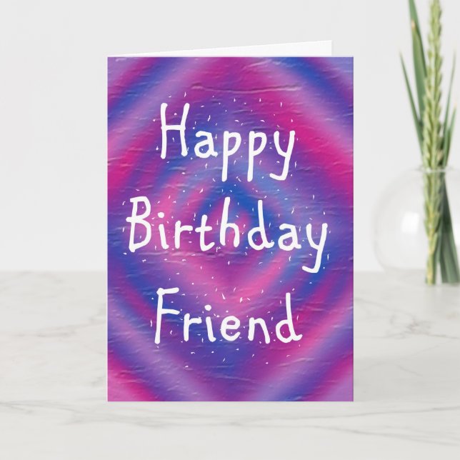 Carte Joyeux Ami d'anniversaire (Devant)