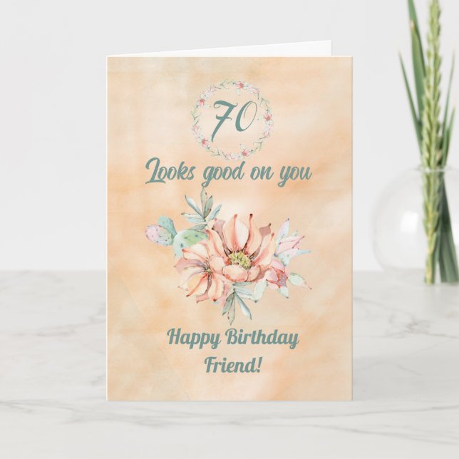 Carte Joyeux Amie d'Anniversaire (Devant)