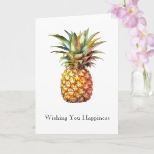 Carte Joyeux ananas tropical