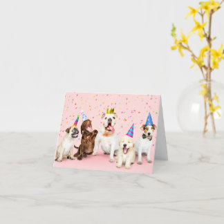 Carte Joyeux animal fête d'anniversaire