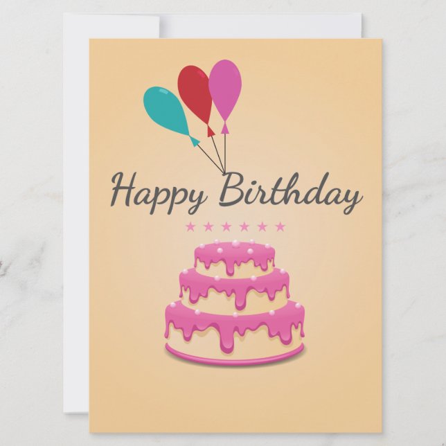 Carte Joyeux anniversaire (Devant)