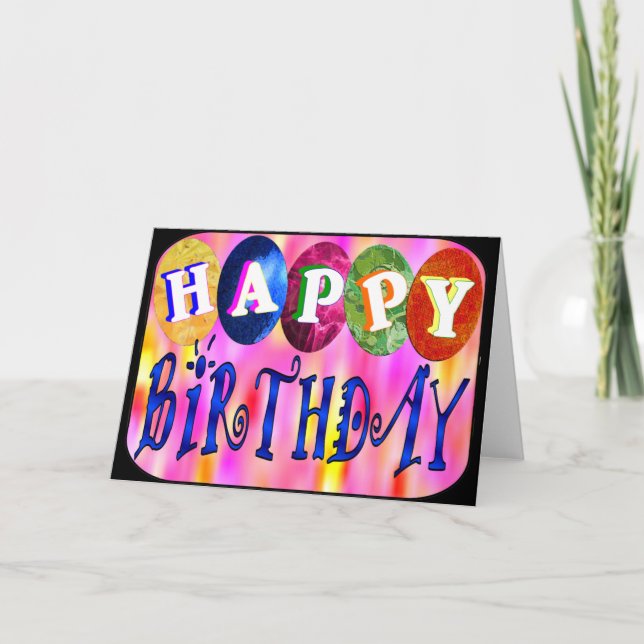 Carte Joyeux anniversaire (Devant)