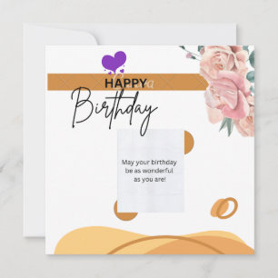 Carte "Joyeux anniversaire"