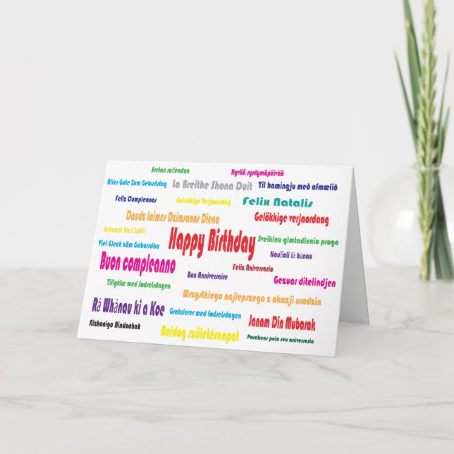 Carte Joyeux anniversaire (Devant)